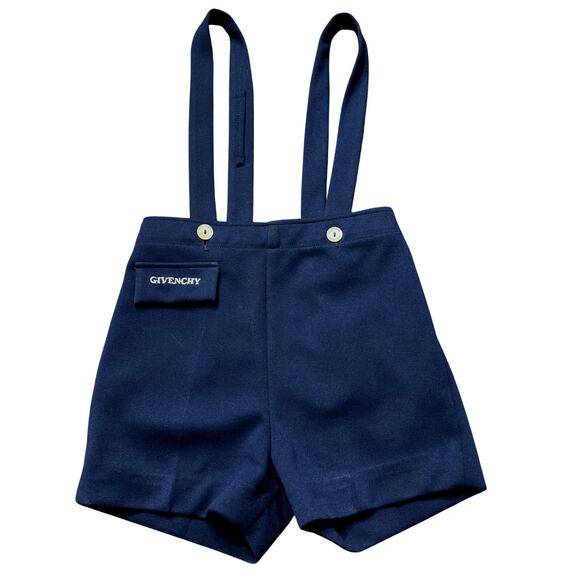 RARE Vtg Givenchy for Imp Originals 60s Shortalls Dress Trouser Navy Blue Sailor